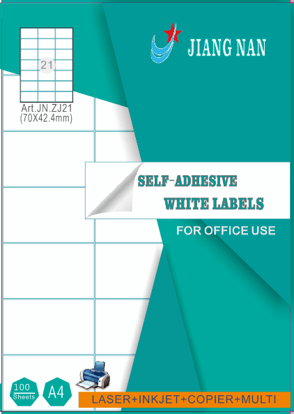White Self Adhesive Label