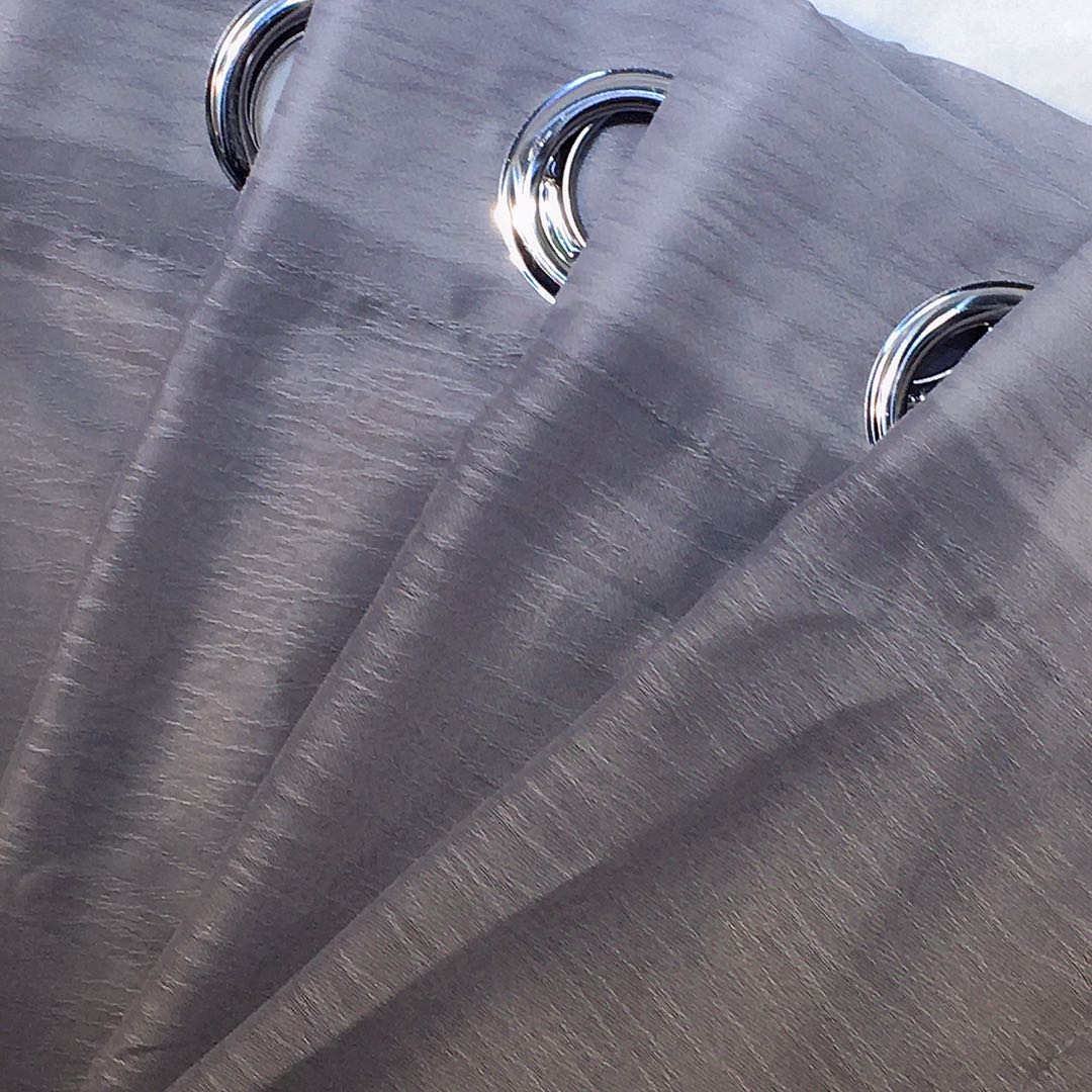 Polyester Silk like Sheer Cutain Pair