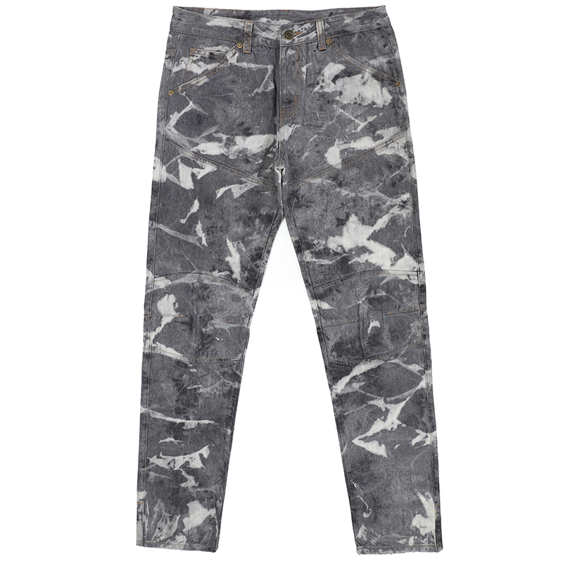 Custom wash style jeans stitching jeans trousers men graffiti painting jeans pants factory wholesale G2142