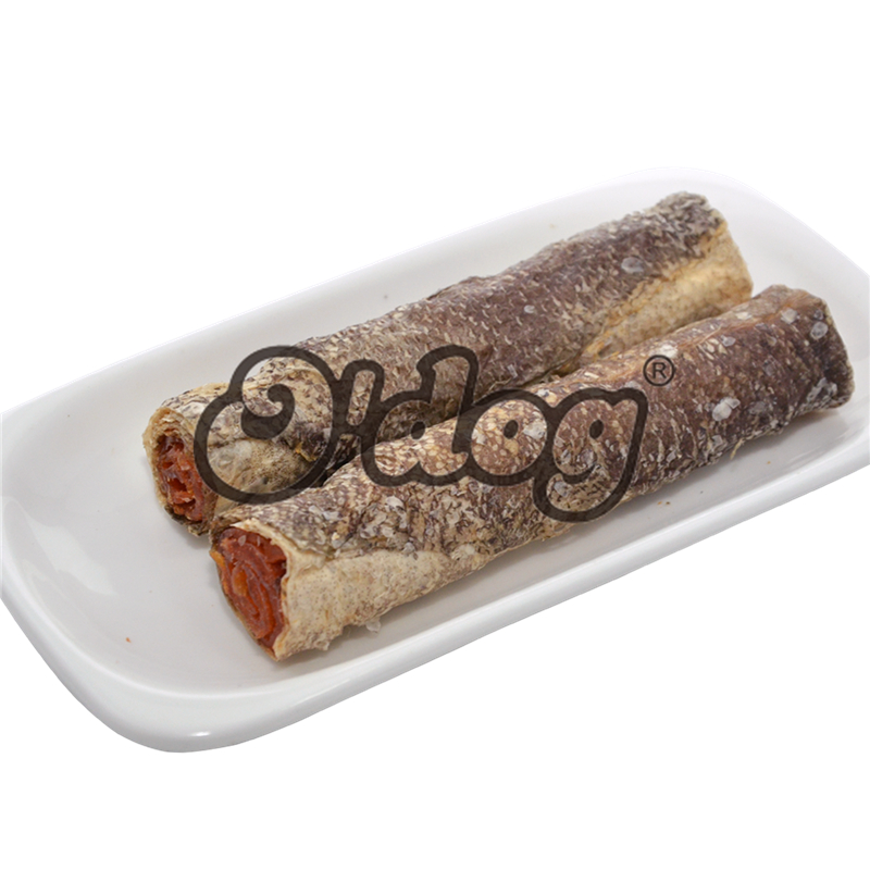 Fishskin & chicken roll