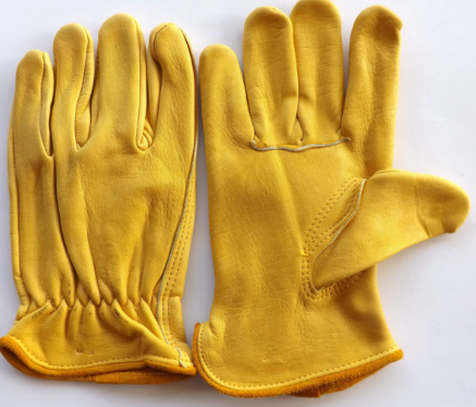 Cowhide leather driver glove