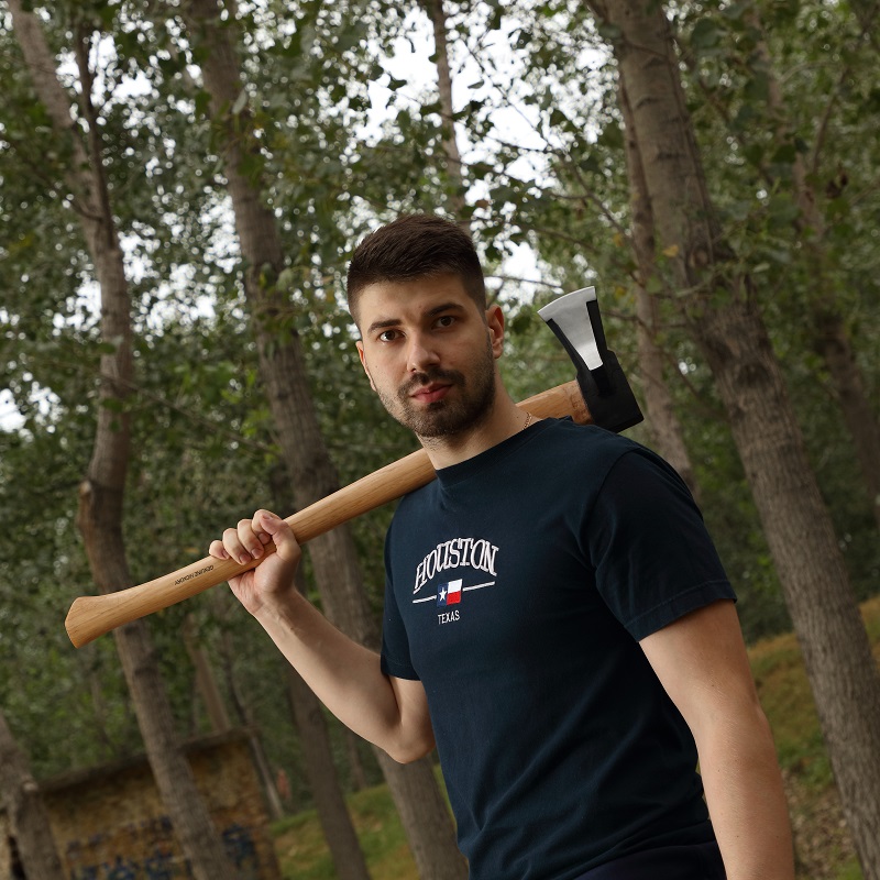 A666 Wood handle Splitting axe Felling axe Forest hatchet