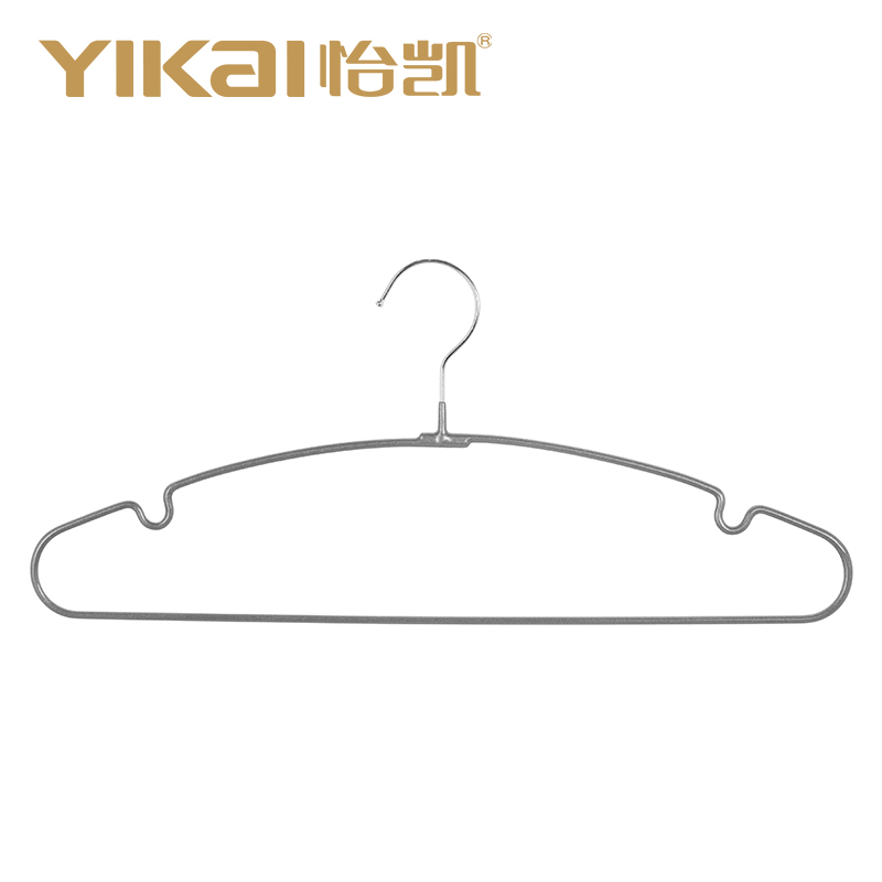 YIKAI top selling space saving durable wholesale wet and dry dual use PVC rubbere coated non slip metal hanger