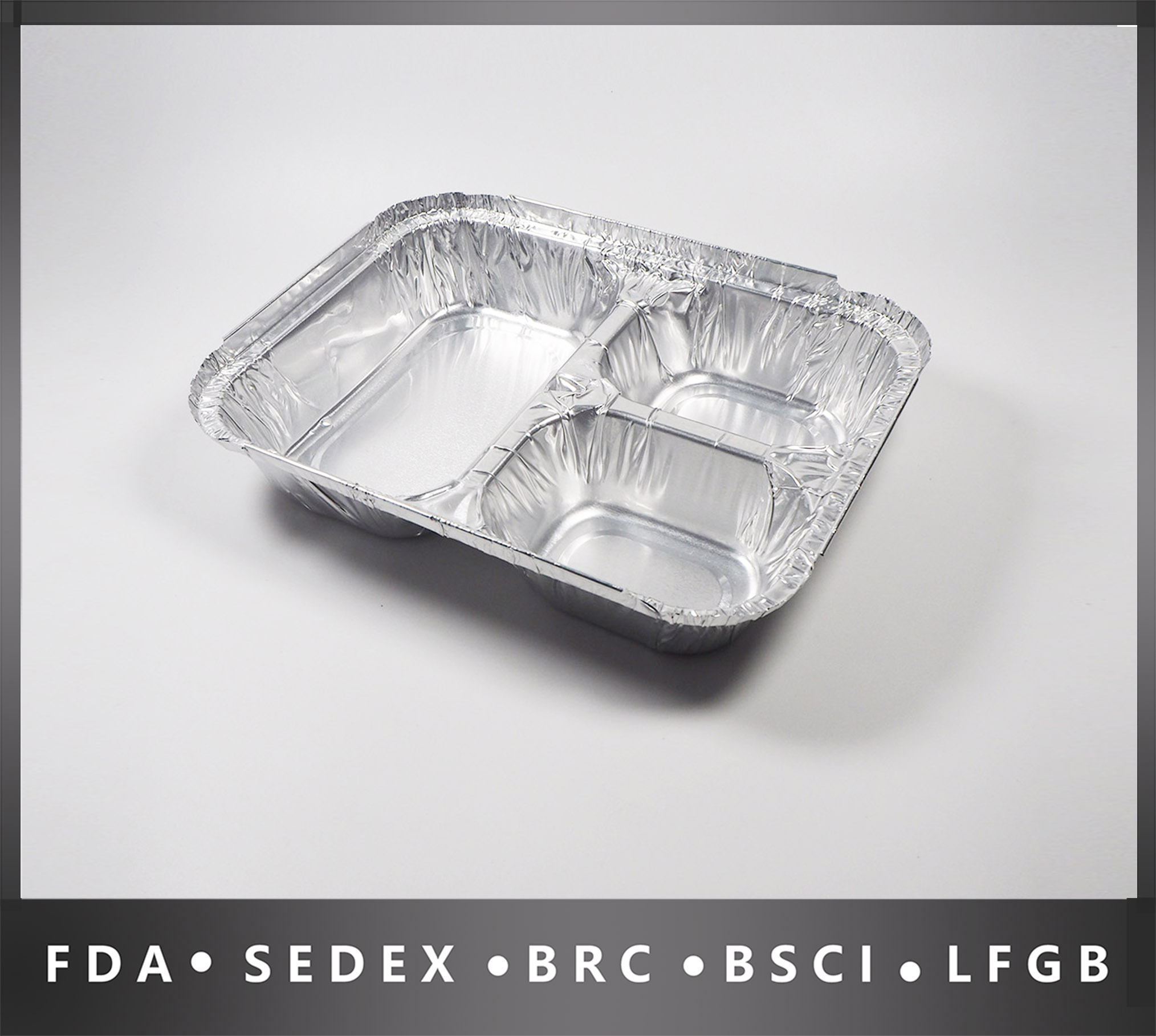 Disposable Food Packaging Aluminium Foil Containers Tray