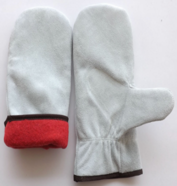 cowhide split leather working glove