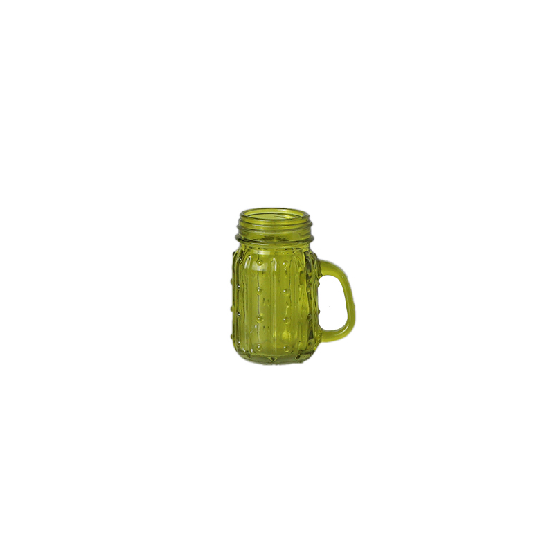 Glass juice bottle