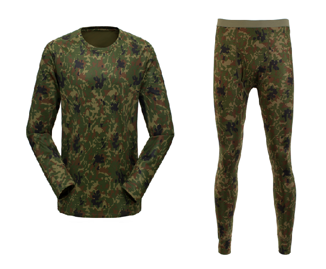 Winter/Autumn Camouflage Thermal Baselayer Set Military Uniform Outdoor Wear