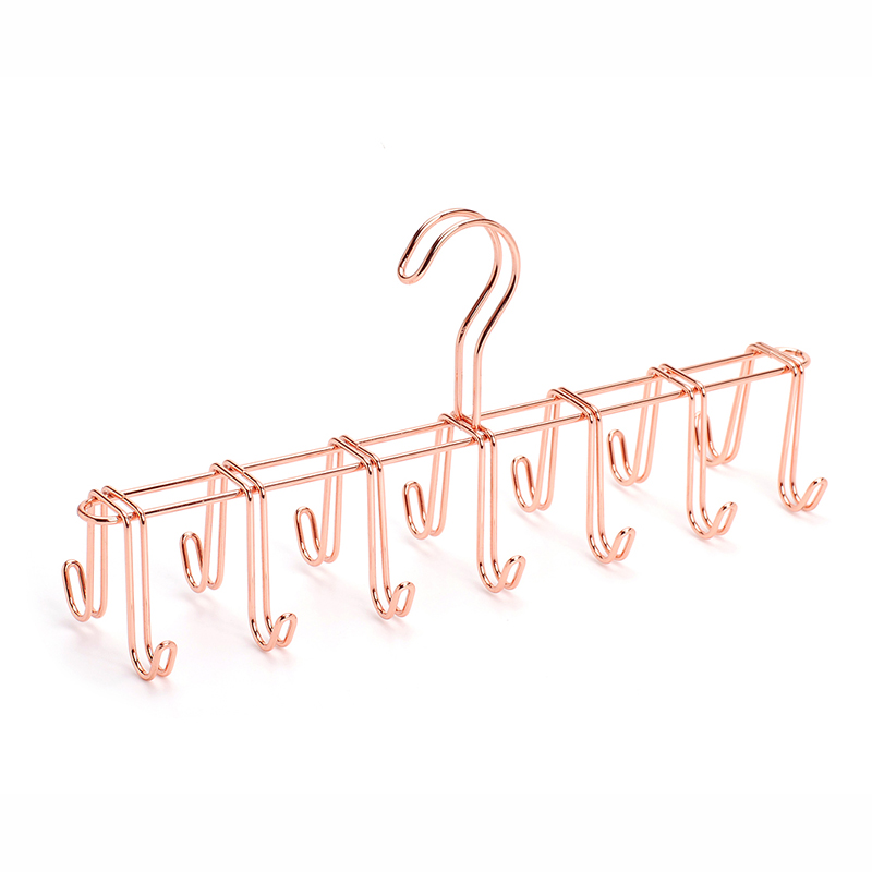 Factory high end rose copper metal belts hanger golden metal hanger
