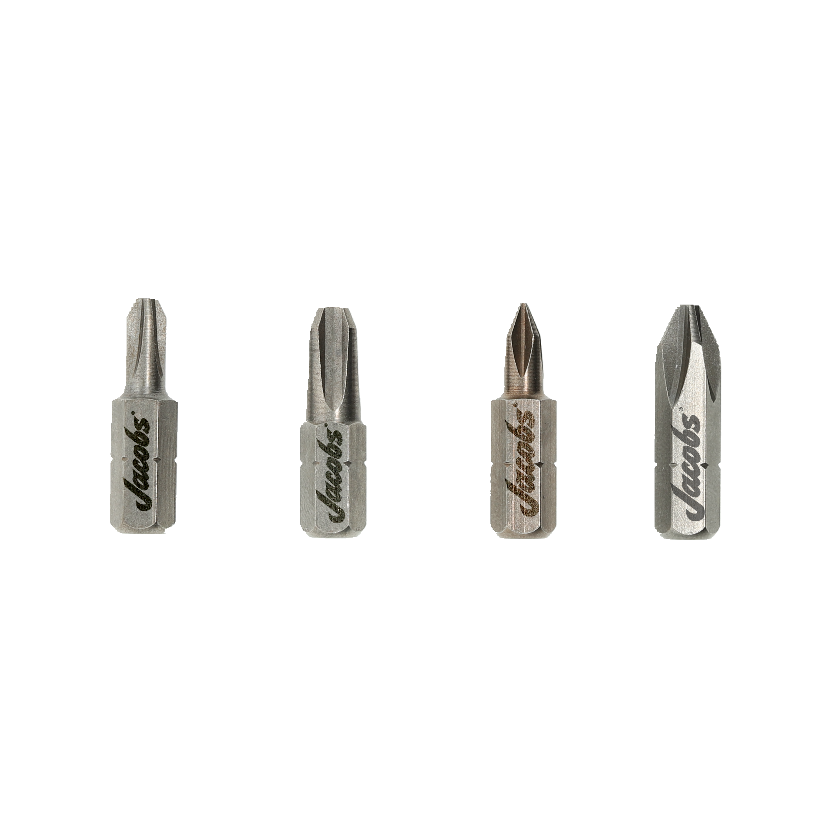 JACOBS 1/4”(6.35mm) Hex Insert Bits