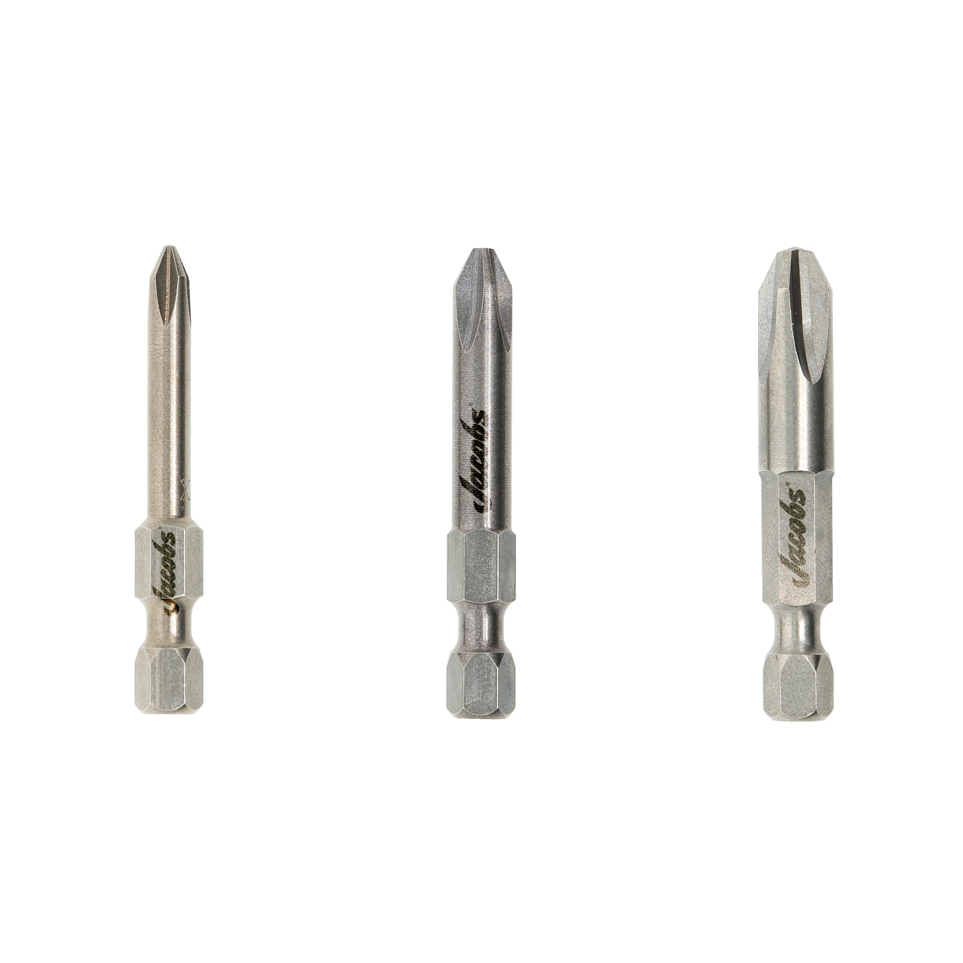 JACOBS 1/4”(6.35mm) Hex Power Drive Bits