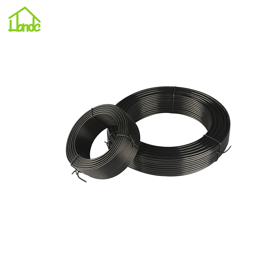 Green small coil plastic coated iron wire