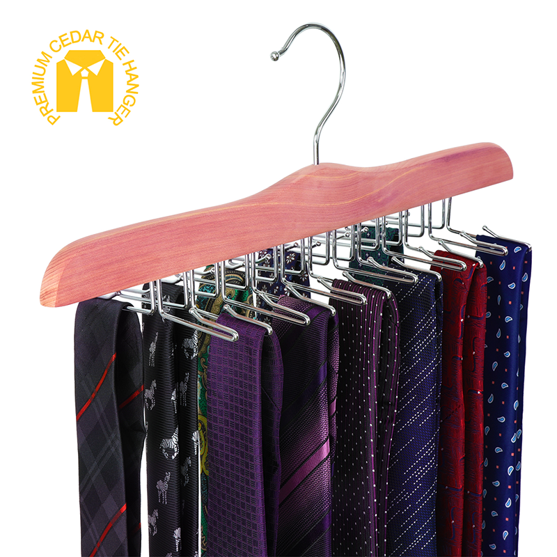 Custom100% Natural Red Cedar Wood Ties Hanger