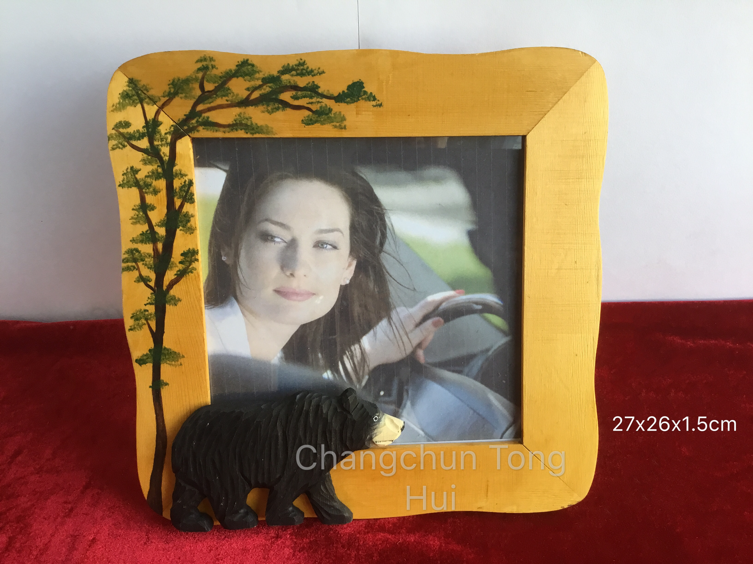 Wooden photo frame