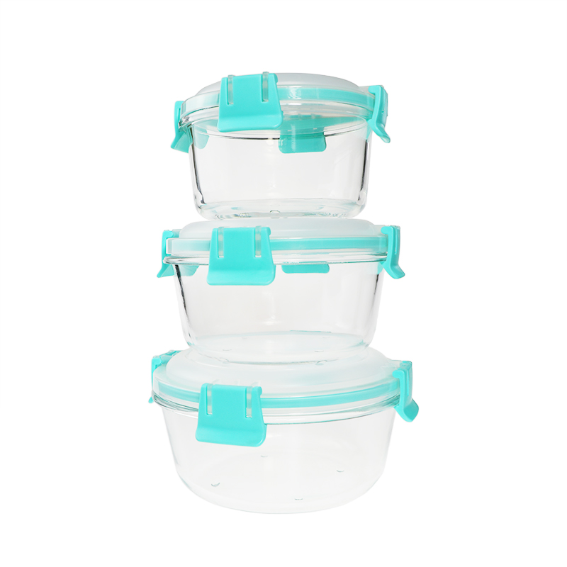 Borosilicate roundglass food container