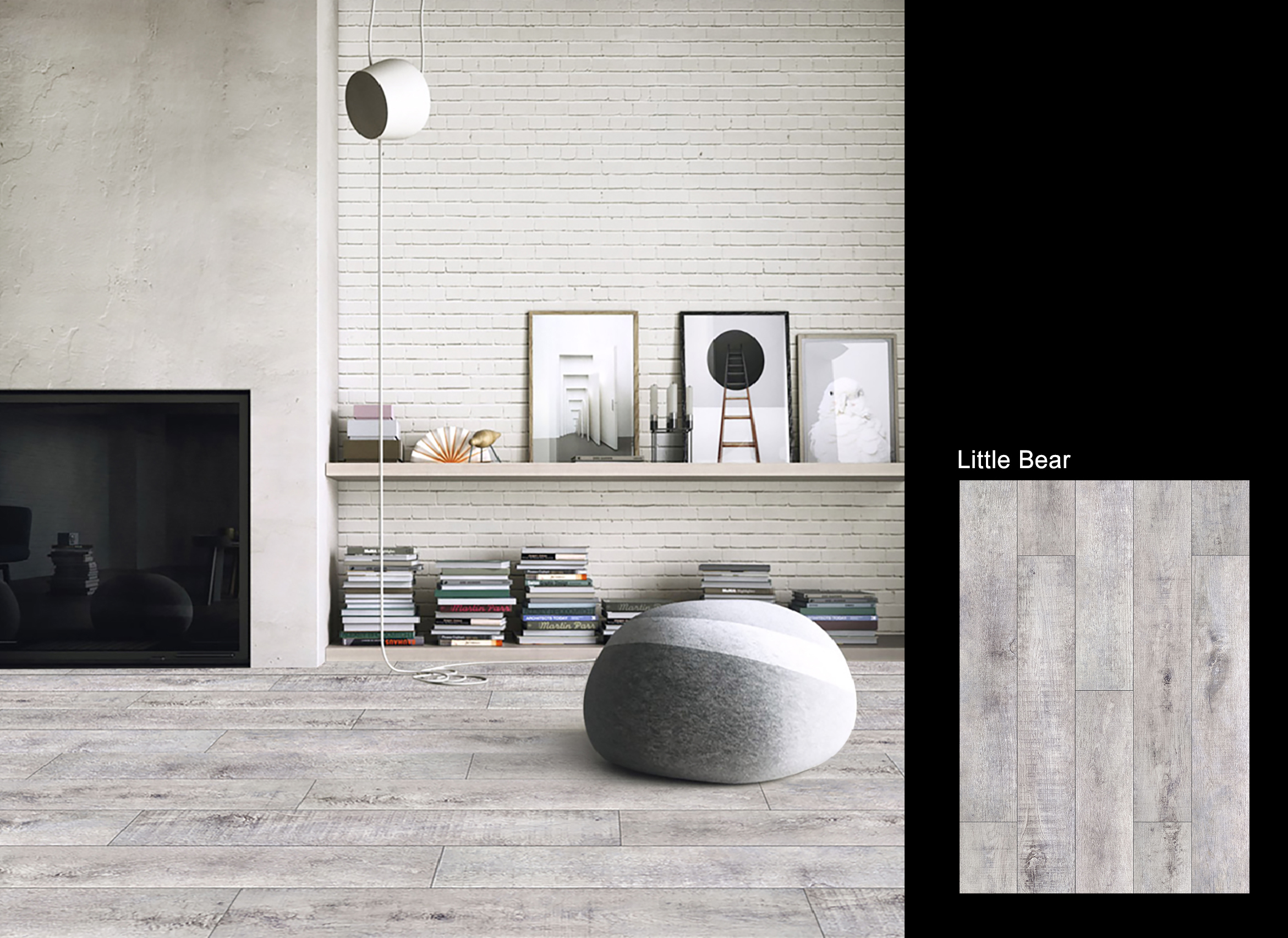 7mm high-quality wood pattern SPC vinyl flooring plank