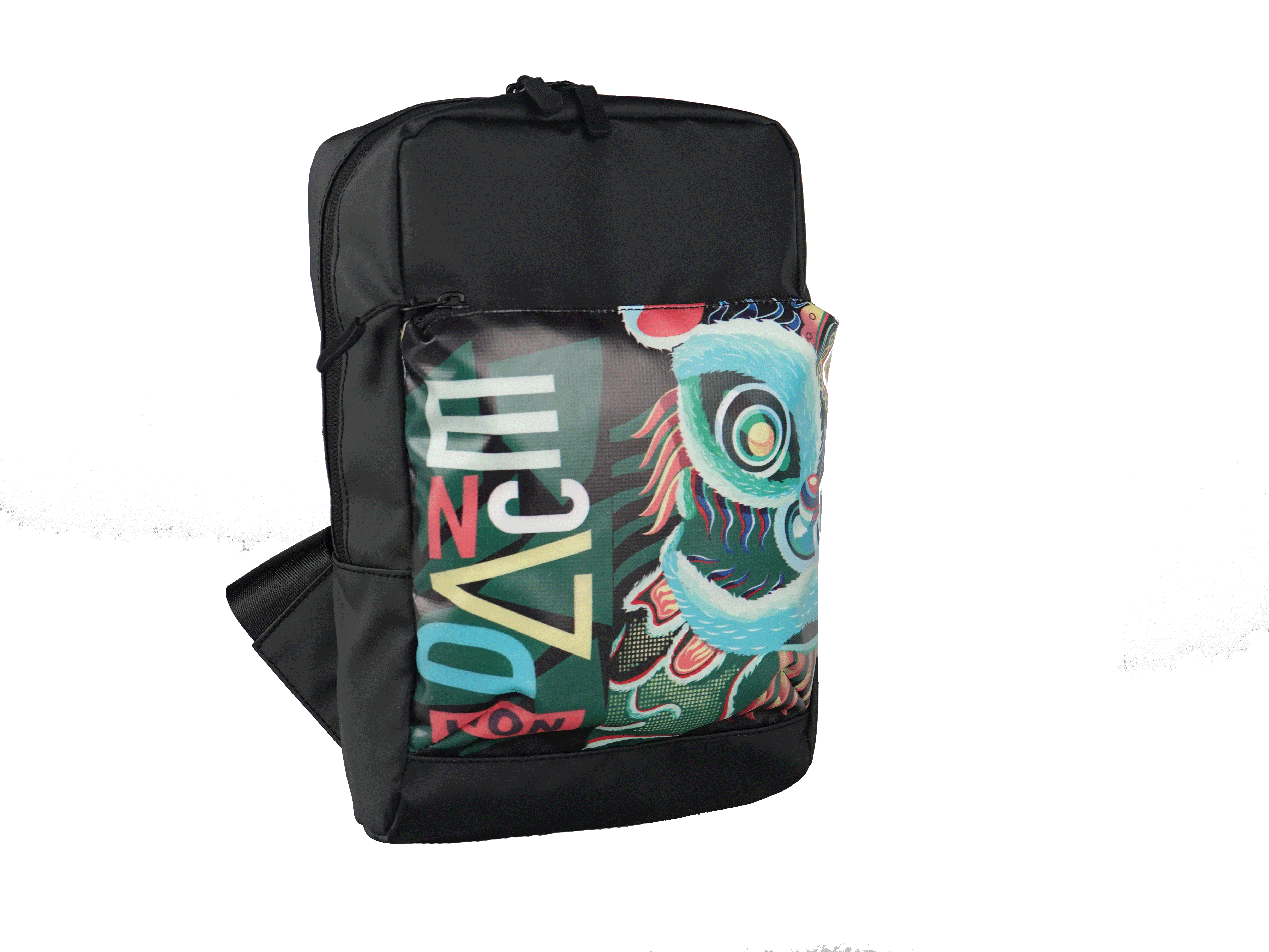 2020the new style of cross-body bag PVC plus grid backpack daily cross-body bag personalized Fanny pack