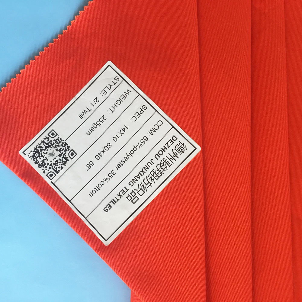 T/C 65/35 twill dyed fabric for workwear