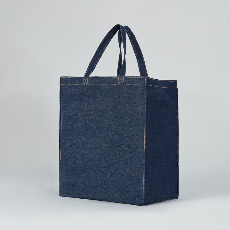 Fashion custom promotional denim shopping bag
