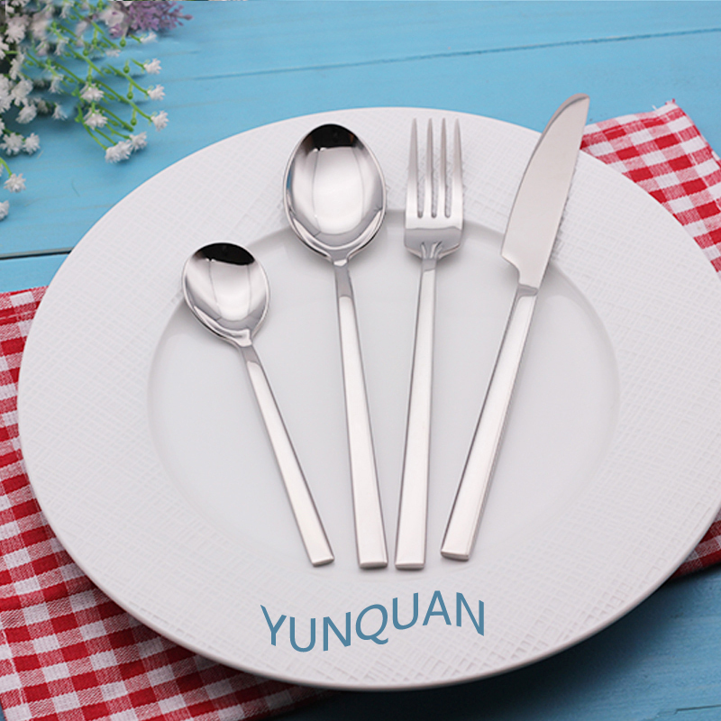 Stainless steel cutlery spoon fork knife flatware set
