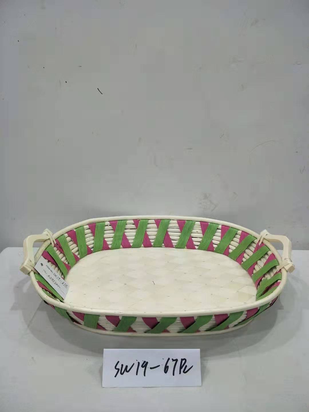 Gushi Yufeng handmade woven basket oval wicker tray gift basket gift packing basket fruit basket Christmas basket tray
