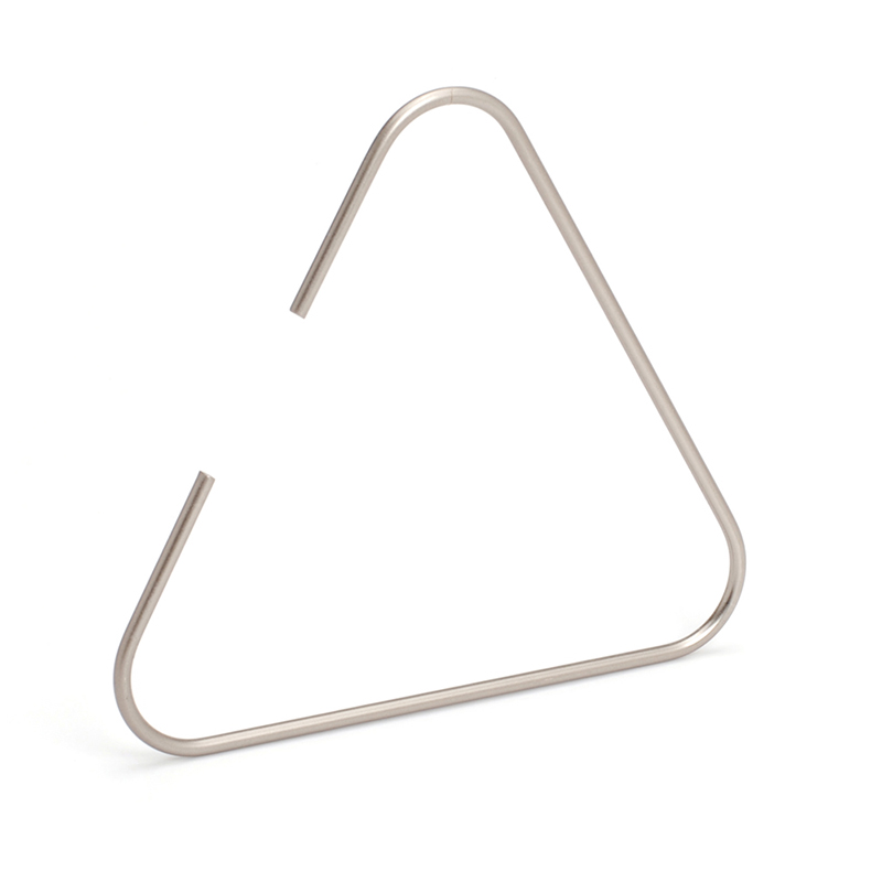 Deluxe special design triangle metal scarf hanger with nickel plated