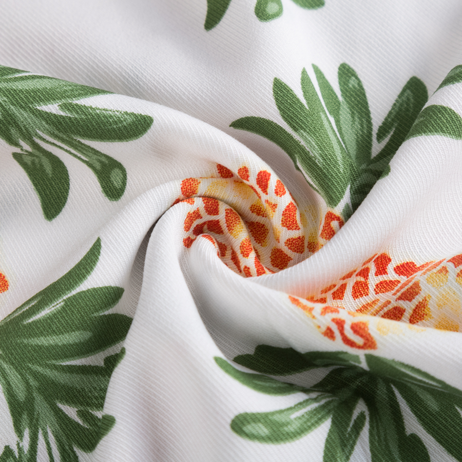 Wholesale 30S printed twill viscose rayon fabric for dress