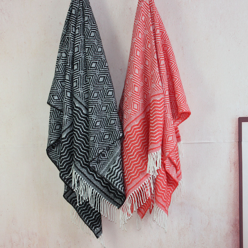 Multi Acrylic Woven Throw Blanket