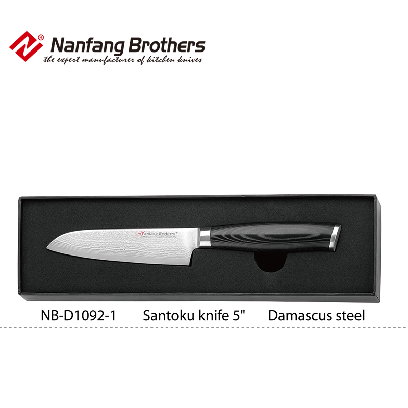 5-inch Santoku Knife, Damascus Steel Blade