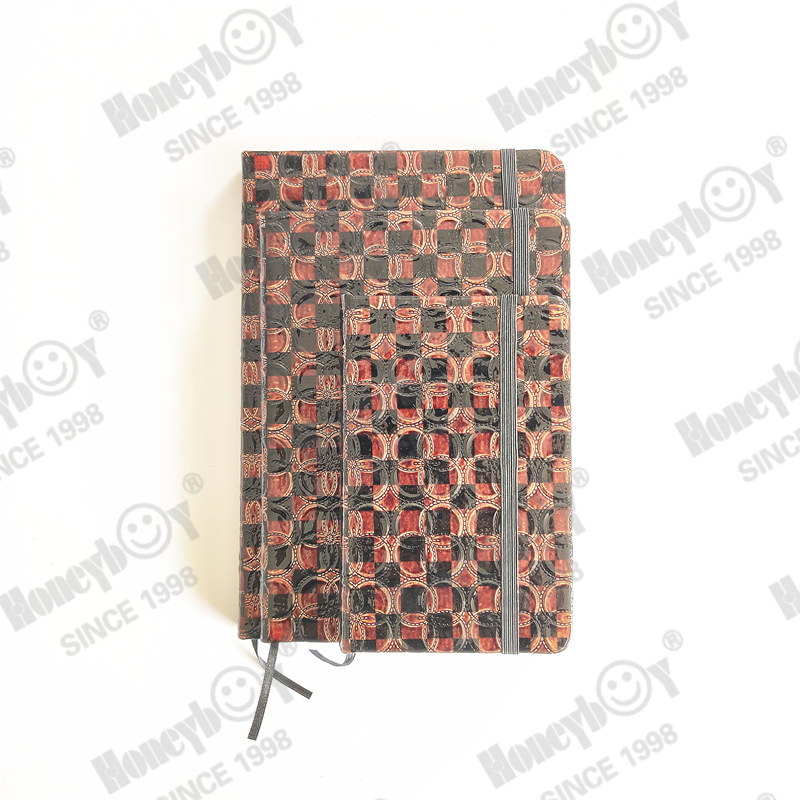 School/office high quality PU cover notebook with elastic band