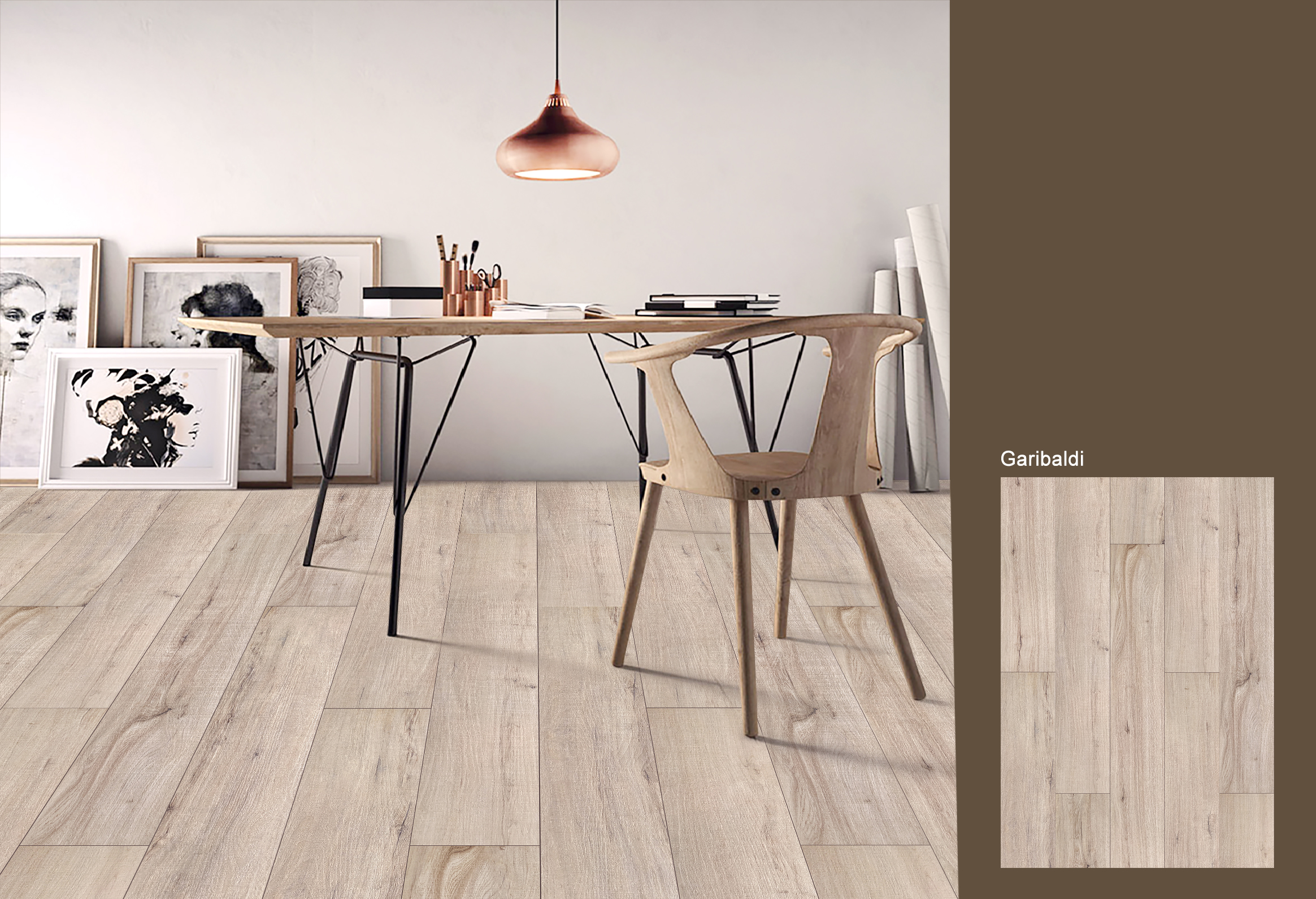 Waterproof and fireproof interlocking pvc vinyl flooring plank