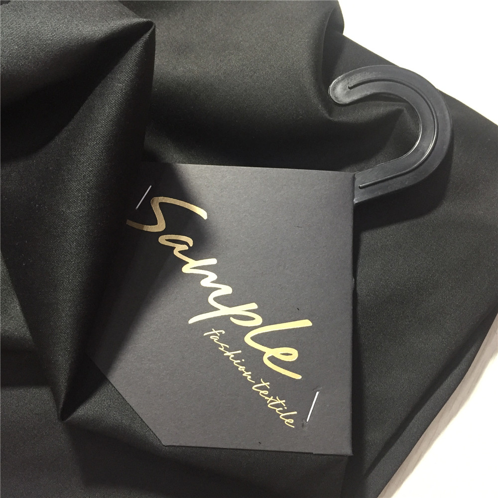 Stock! polyester cotton twill pocketing/shirting Fabric black #2