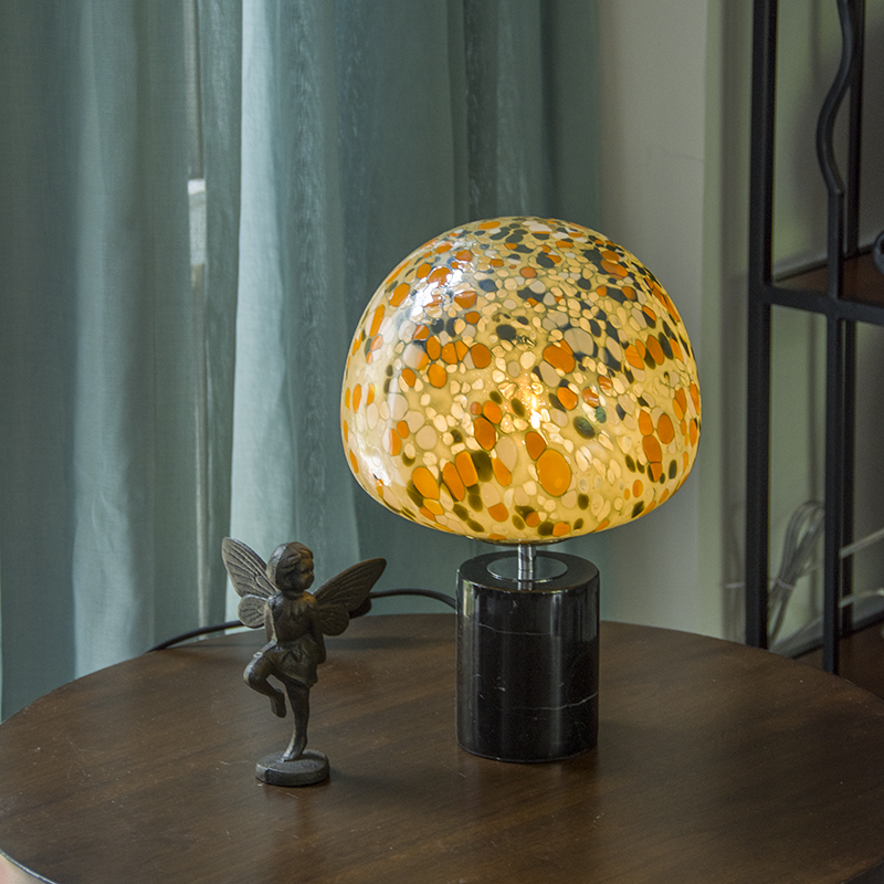 Art color glass decorative lighting handmade spherical/oval/ mushroom shape with base GJ20-15TMB1BS-G-41 Garden 41