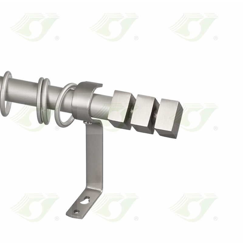 16/19mm Simple curtain bracket flexible OEM curtain rod wholesale for supermarket and chain shops