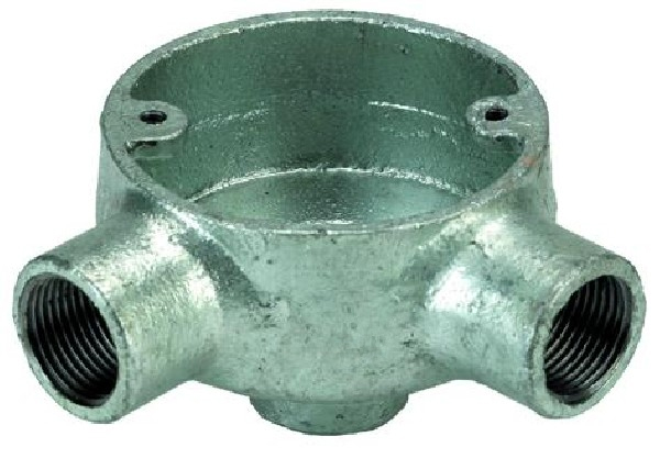 Angle With Back Outlet Circular Box(Small)