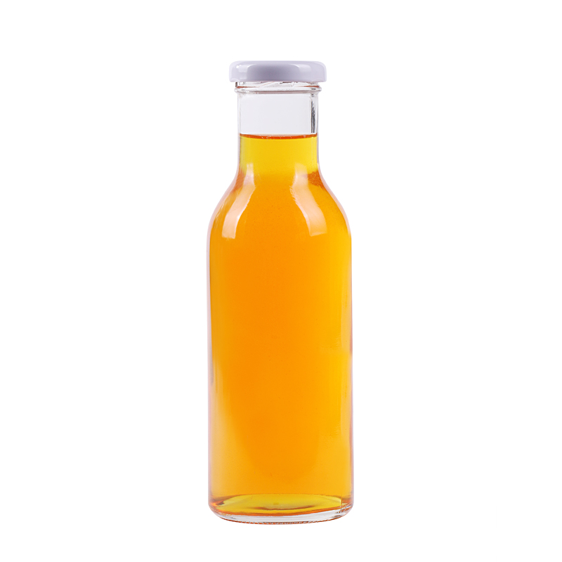 In stock 350ml beverage juice bottle with tin lid