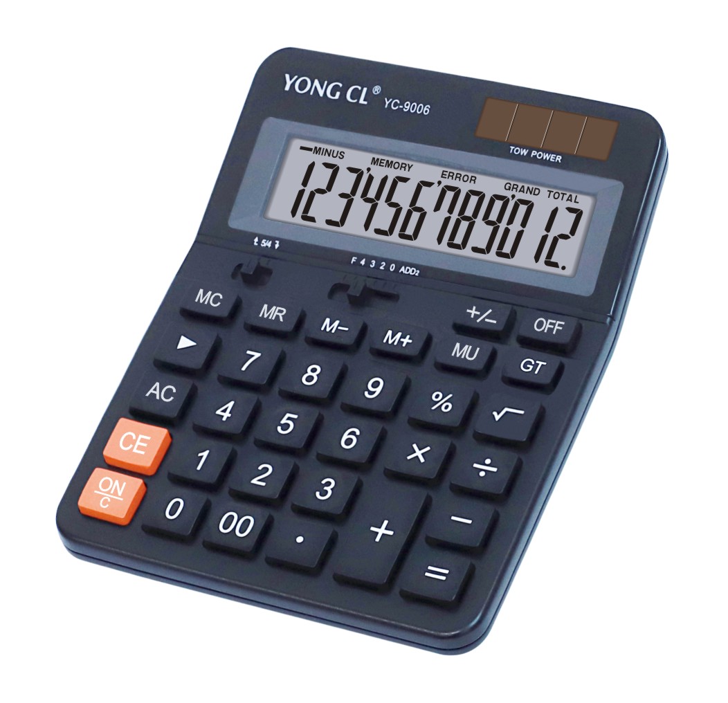 Medium Size New Desk Top Dual Power Business Calculator