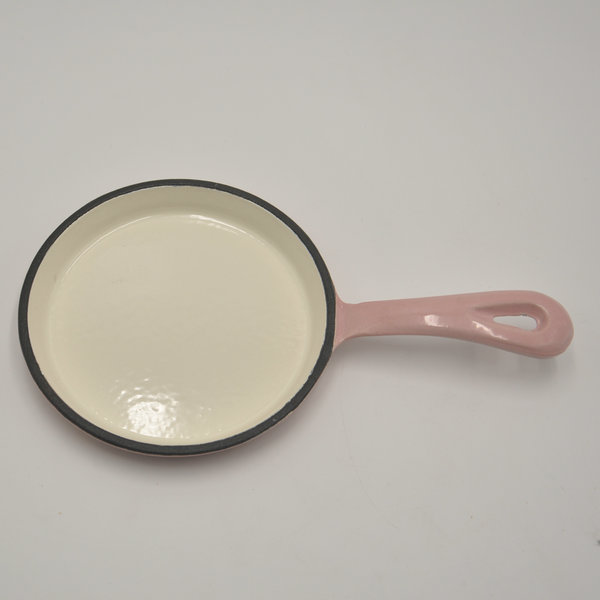 Mini cast iron enamel pan