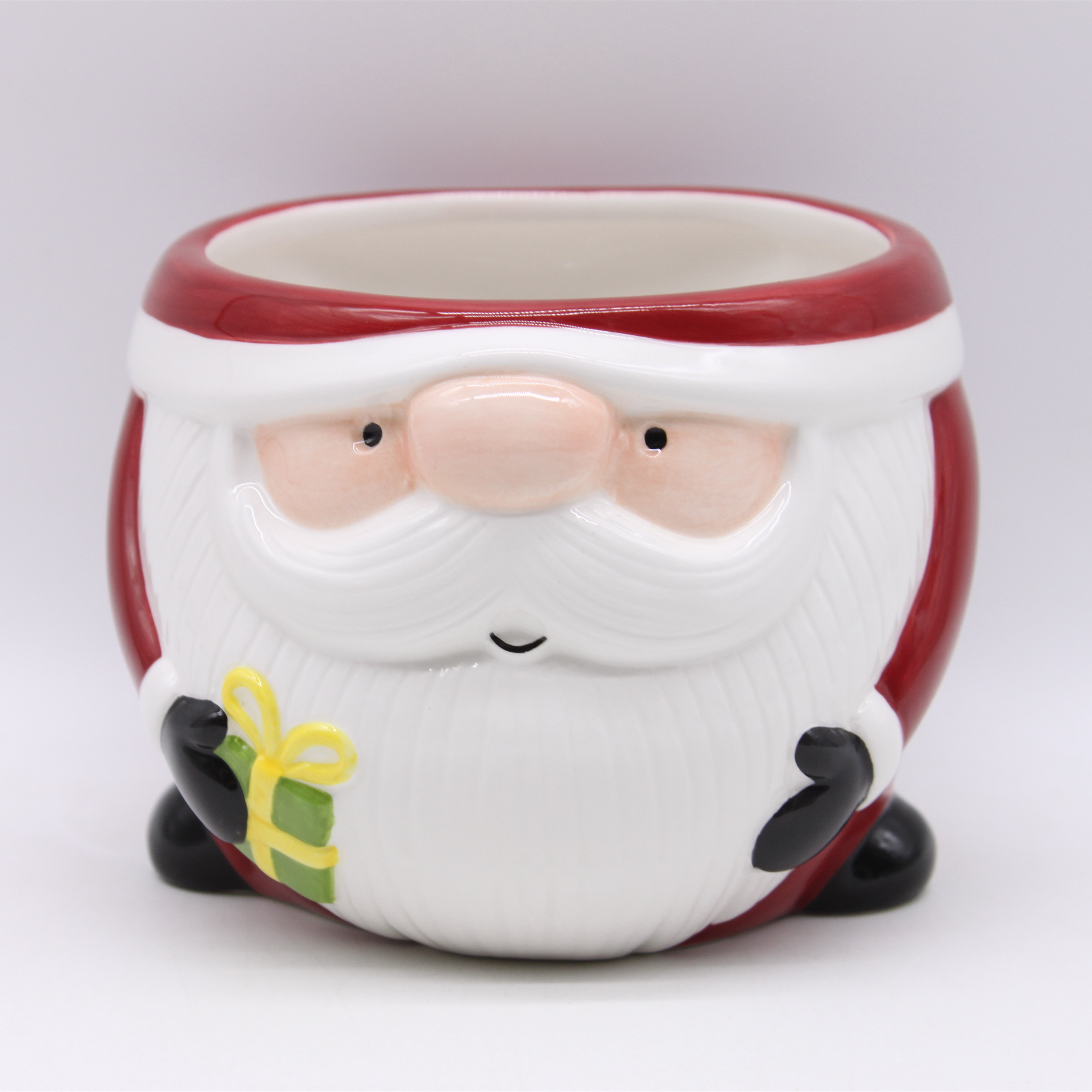 Ceramic Gnome Bowl, Hand-painted Christmas Bowl