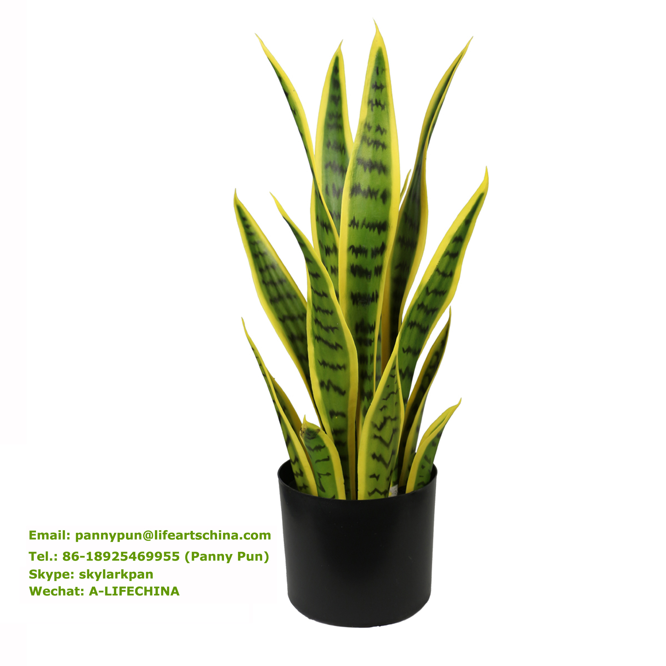 plastic plants 50cm artificial sansewieria 14 lvs for outdor or indoor