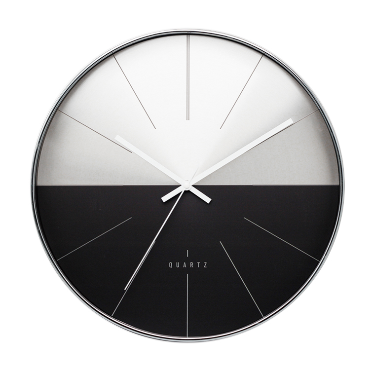 Deheng 24 hour clock movement 16 inch metal Framed wall clock