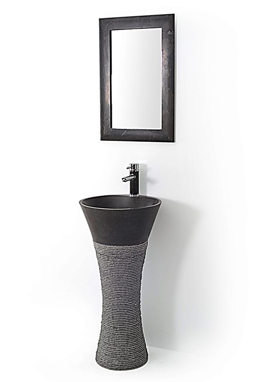 WPED-VASE4590BS-2 Stone Pedestal Basin
