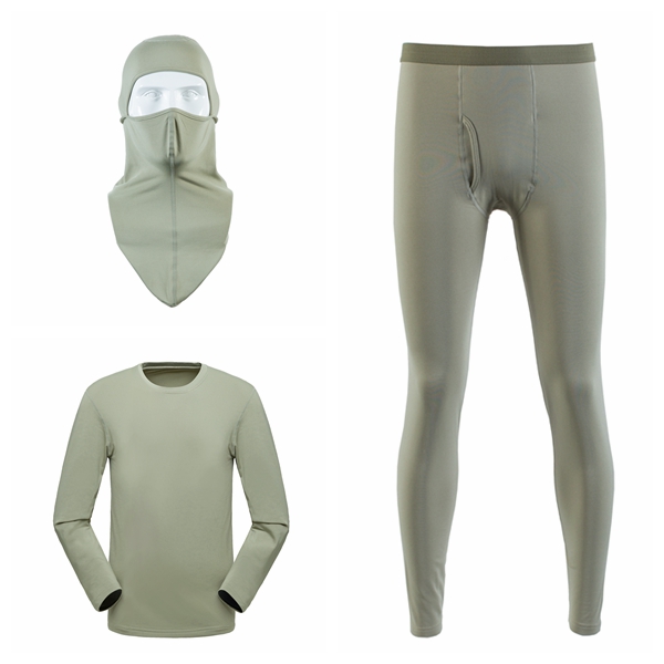 Winter/Autumn Grey Thermal Baselayer Set Military Uniform Outdoor Wear