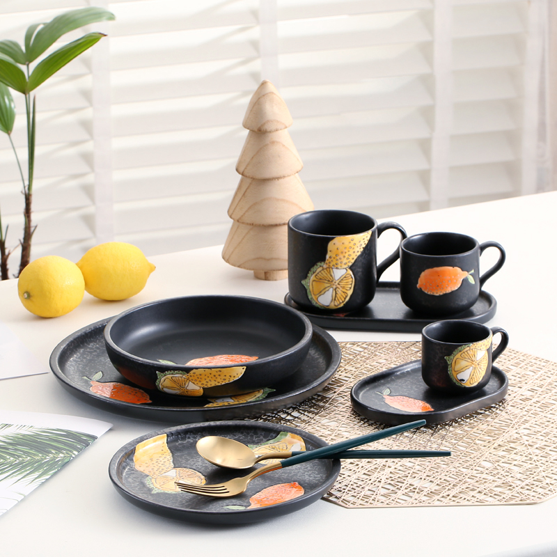 Durable porcelain with hand painting acd color glazing