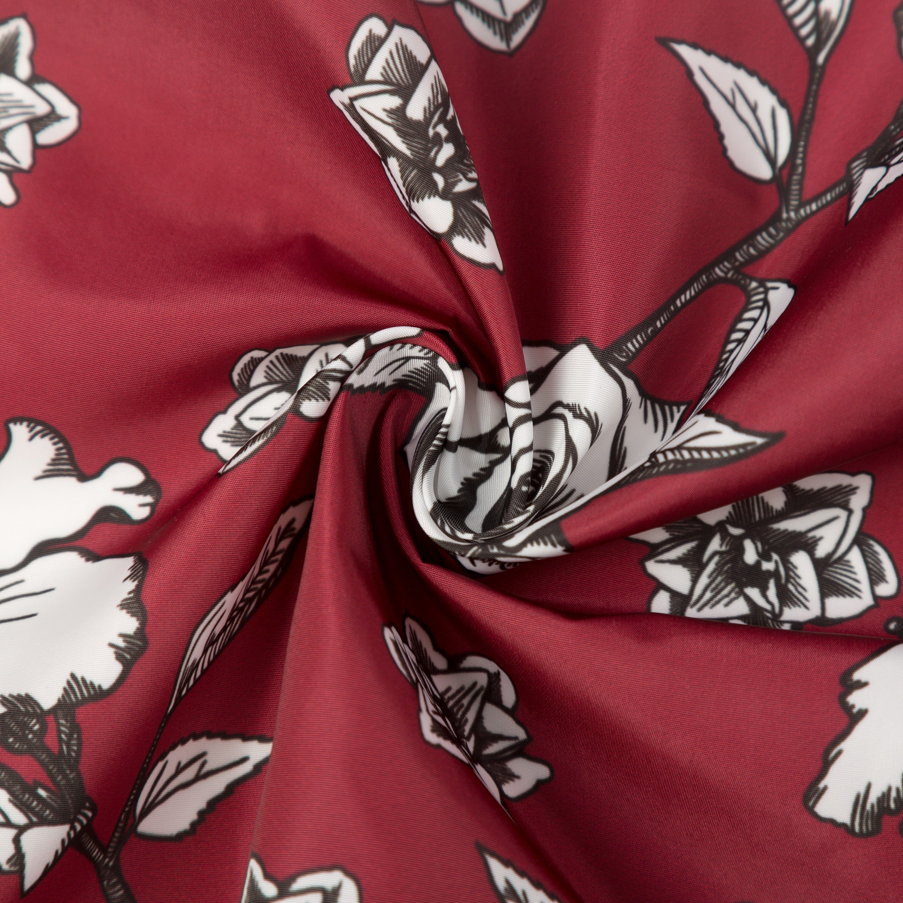 Polyester 75D faille paper printing memory fabric for garment