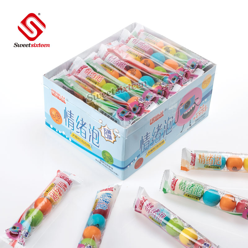 3.6g Printing bubble gum With Sour Powder