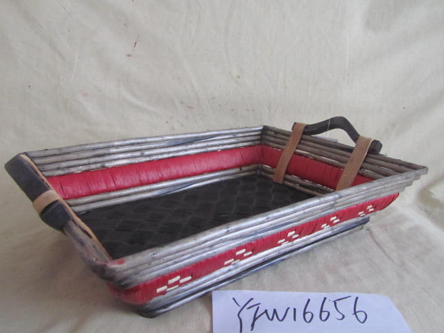 Gushi Yufeng handmade woven basket oval wicker tray gift basket gift packing basket fruit basket Christmas basket tray