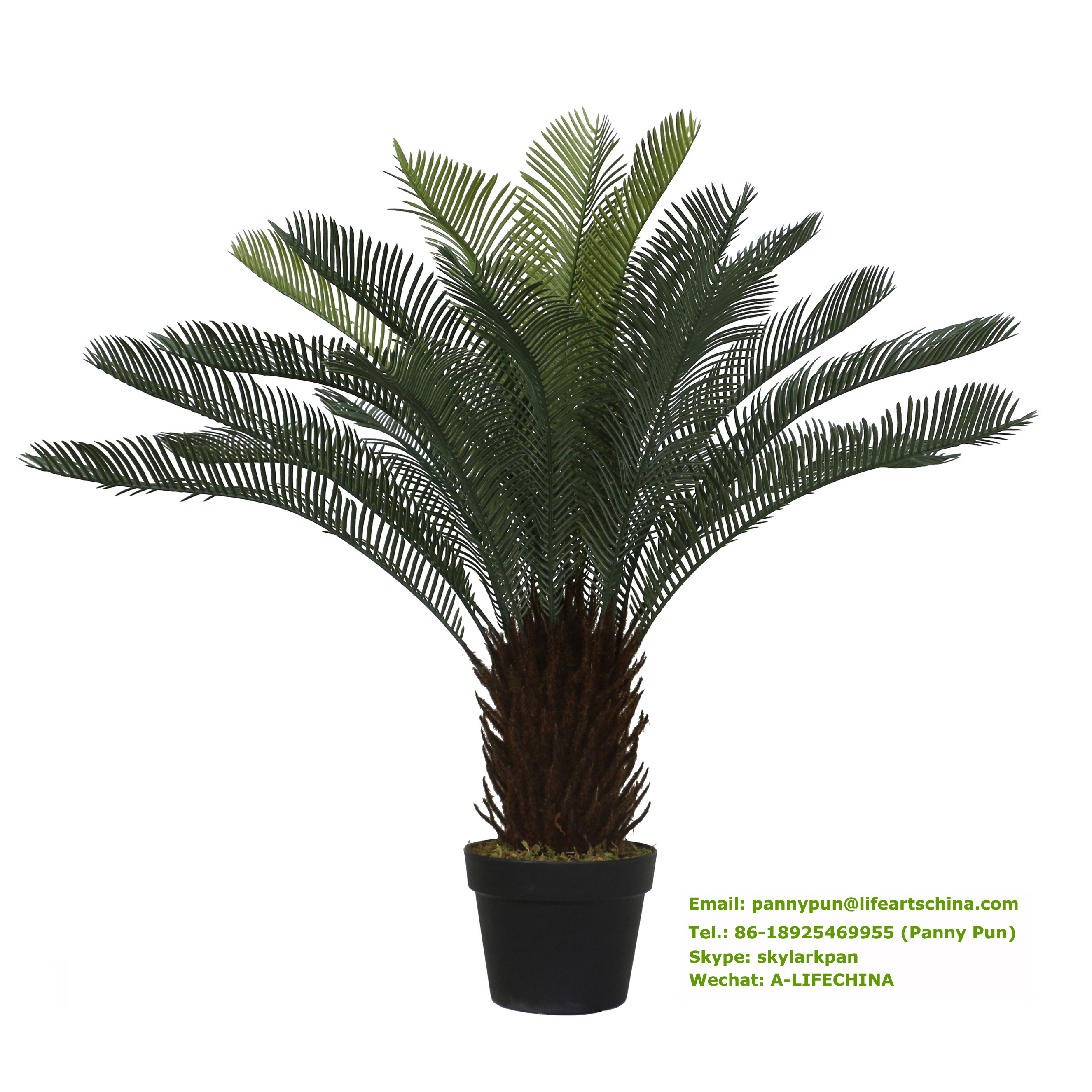 plastic tree tropical plants 90cm artificial cycas