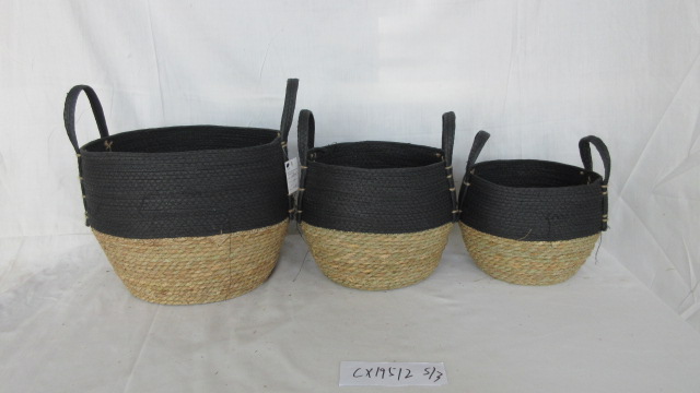 Set of 3 Grass Storage basket