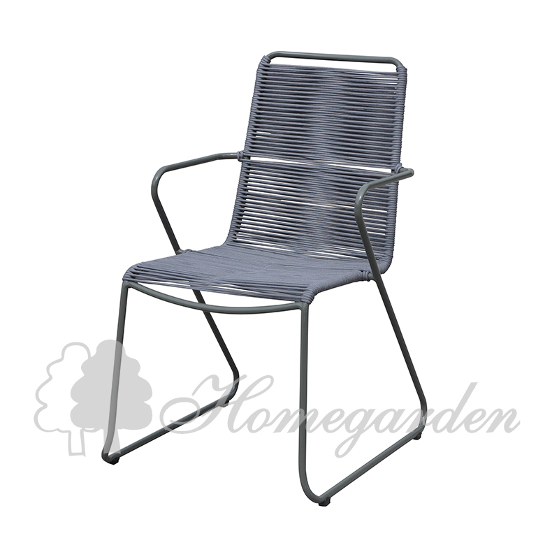Slimm steel weaving armchair
