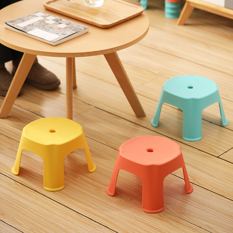 Plastic stackable strong children stool dining stool non-slip stool
